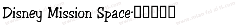 Disney Mission Space字体转换